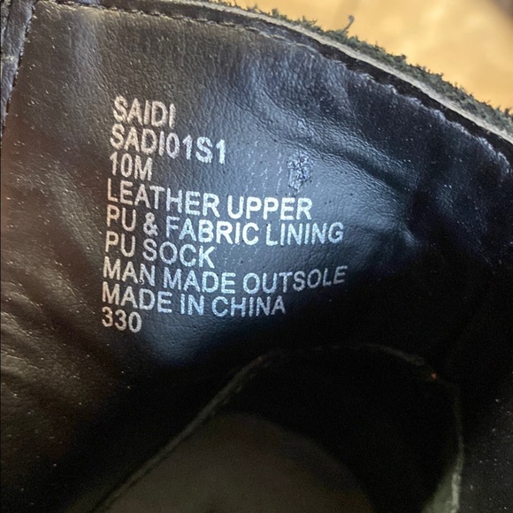 Steve Madden Black 10M Suede Ankle Boots - Picture 6 of 8